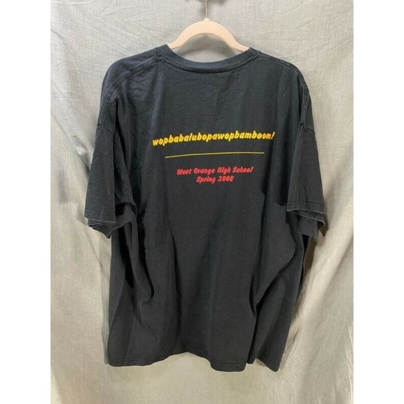 Grease Live On Stage Shirt Adult 2XL Black West Orange HS Short Sleeve Tee Mens. - Picture 6 of 9